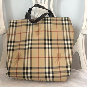 Burberry Plaid Mini Tote